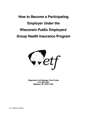 How to Become a Participating Employer Under the Wisconsin ... - ETF - etf wi