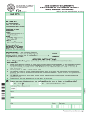 US Census Bureau Survey of Local Government Finances