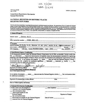 National Register of Historic Places Registration Form