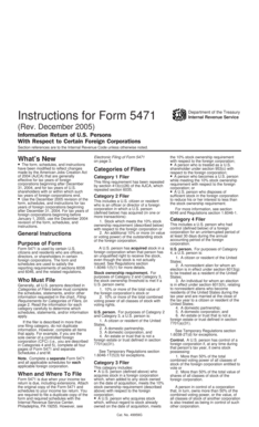 Form 5471 Instructions