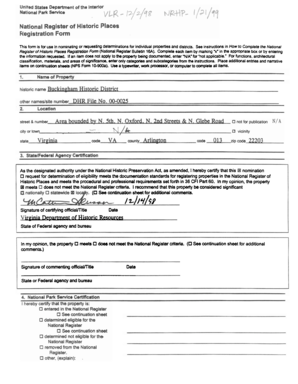 National Register of Historic Places Registration Form