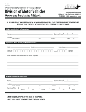 Affidavit of the same person sample - Owner and Purchasing Affidavit (MB-12/13) - transportation wv