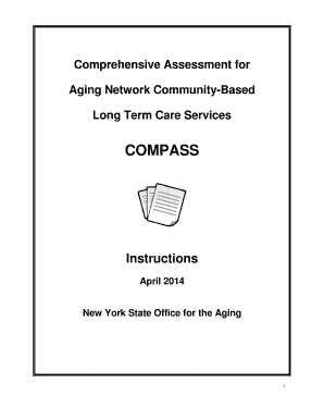 Comprehensive Assessment for Aging Network Long Term Care Services
