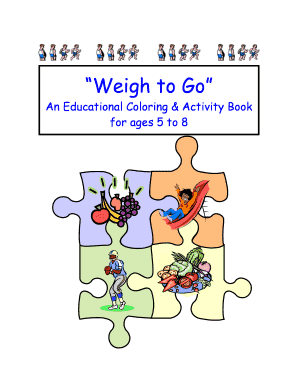 Weigh to Go Educational Coloring Book