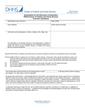 Authorization for Disclosure of Information
