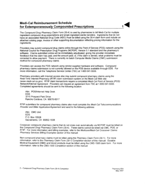 Compound Drug Pharmacy Claim Form 30-4