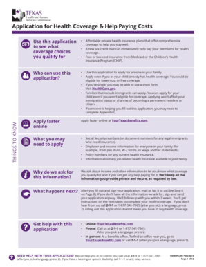 Application for Health Coverage & Help Paying Costs