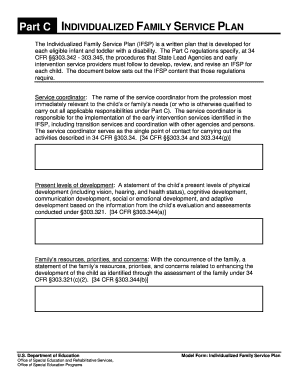 Individualized Family Service Plan