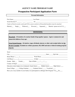 IDA Prospective Participant Application Form - acf hhs