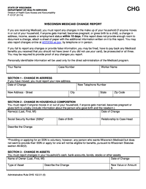 Wisconsin Medicaid Change Report