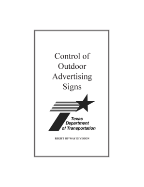 Texas Department of Transportation Form