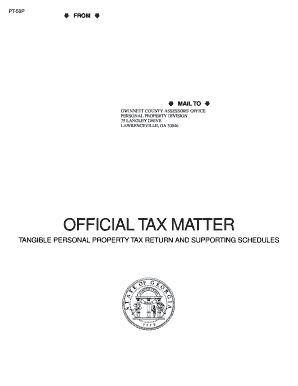 Georgia Tangible Personal Property Tax Return