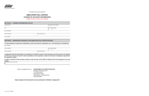 California Employer Pull Notice Change Form