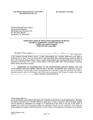 California Deed of Trust