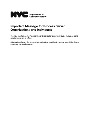 New York Process Server Surety Bond