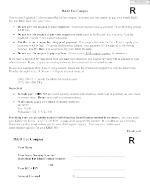 R&D Fee Coupon