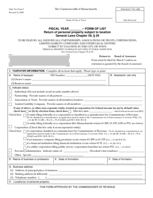 Massachusetts State Tax Form 2