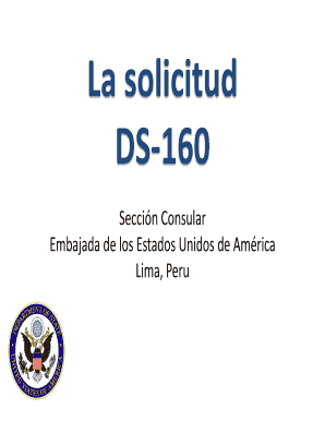 Solicitud DS-160