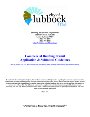 Commercial Building Permit Application