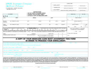HPHC Medicare Enhance Enrollment Form