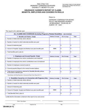 New York Disability Benefits Law Report