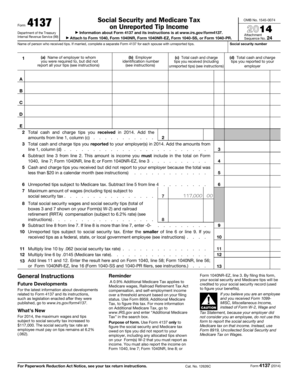 Form 4137: Unreported Tip Income