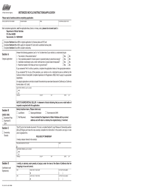 California Motorized Bicycle Application