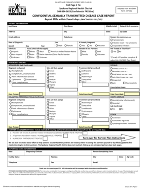 Washington State STD Case Report