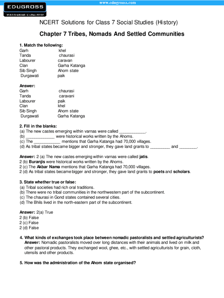 NCERT CLASS 7 HISTORY SOLUTIONS PDF DOWNLOAD visual data 2