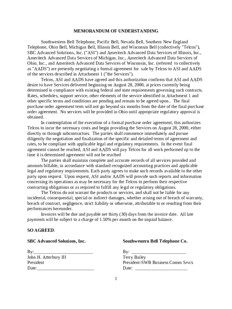 Southwestern Bell Telephone, Pacific Bell, Nevada Bell, Southern New