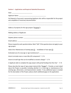 City of Mesa Sign Program Application