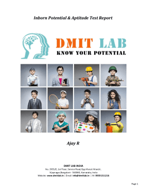Fillable Online DMIT Test Online DMIT India DMIT Bangalore DMIT LAB Fillable Online DMIT Test Online DMIT India DMIT Bangalore DMIT LAB
