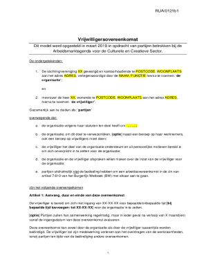 Dit model werd opgesteld in maart 2019 in opdracht van partijen betrokken bij de