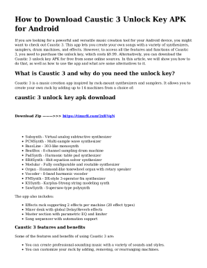 Fillable Online Caustic Unlock Key MOD apk 1 0 1 free for Android Fax Fillable Online Caustic Unlock Key MOD apk 1 0 1 free for Android Fax