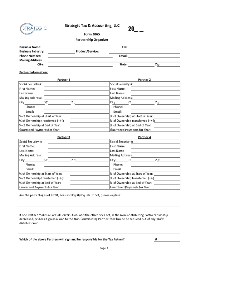 Fillable Online IRS Form 1065 Guide Where and How to Fill a 1065