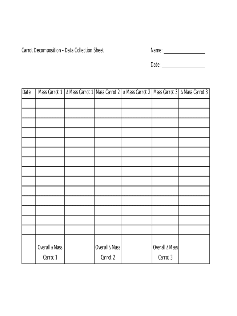 Sample Data Collection Sheet.doc - csip cornell Doc Template | pdfFiller