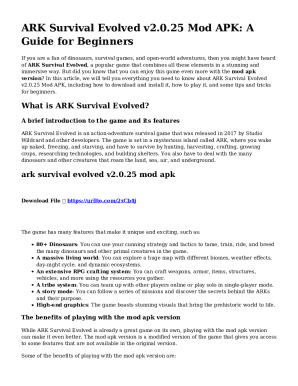 ARK Survival Evolved Mod Apk v2.0.29 (MOD Menu)