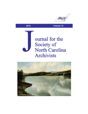 Journal of the Society of North Carolina Archivists (J-SNCA)