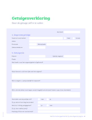 Ben ik als getuige verplicht een getuigenverklaring af te ...
