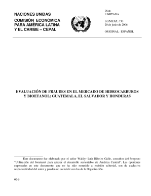 Evaluacin de fraudes en el mercado de hidrocarburos y bioetanol. Unidad de Energa y Recursos Naturales