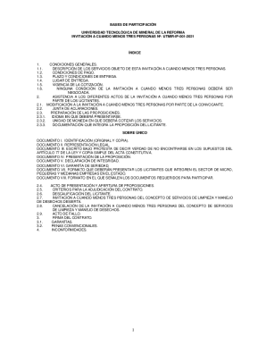 DESCRIPCIN DE LOS SERVICIOS OBJETO DE ESTA INVITACIN A CUANDO MENOS TRES PERSONAS