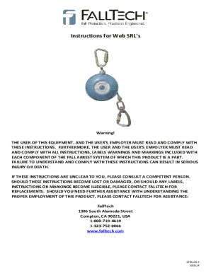Instructions for Web SRL's