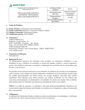 Instrues de Uso/ Instruction for use/