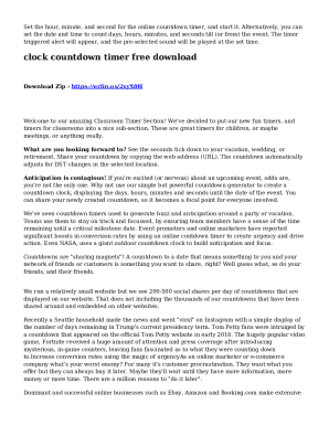 Fillable Online Clock Countdown Timer Free Download Fax Email Print ...