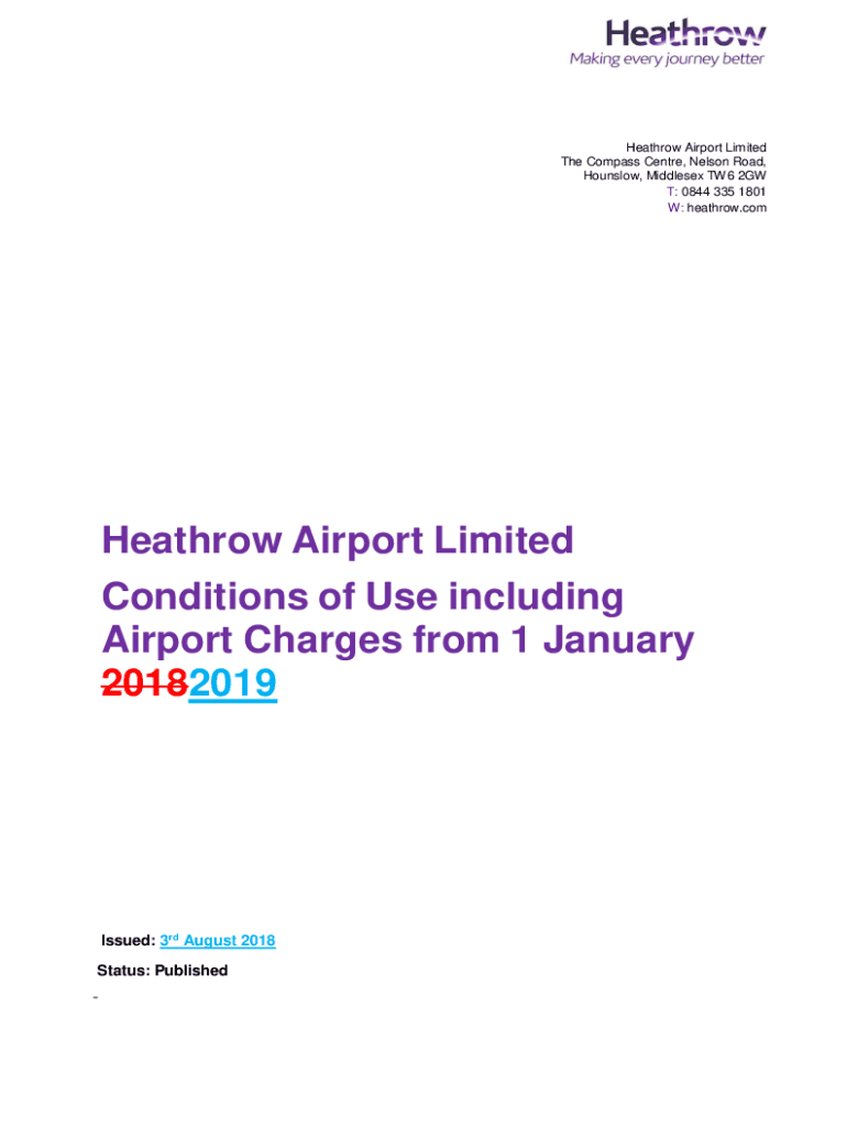 Fillable Online Heathrow Airport Limited The Compass Centre Nelson ...