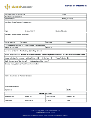 Notification of Death Form for Canada Pension Plan and Old ...
