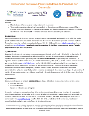 Subvencin de Relevo Para Cuidadores de Personas con ...