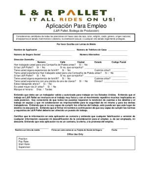 SOLICITUD DE EMPLEO SOMOS UN EMPLEADOR QUE ...