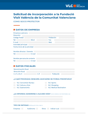 Solicitud de incorporacin a la Fundaci ...