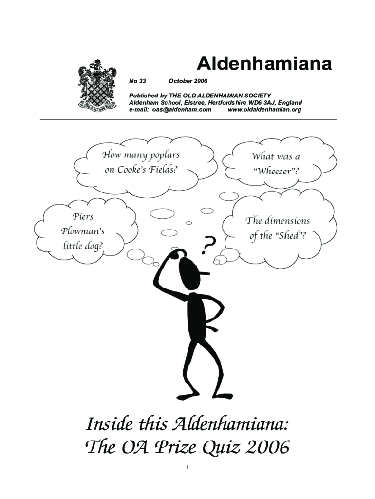 Fillable Online Aldenham School, Elstree, Hertfordshire WD6 3AJ